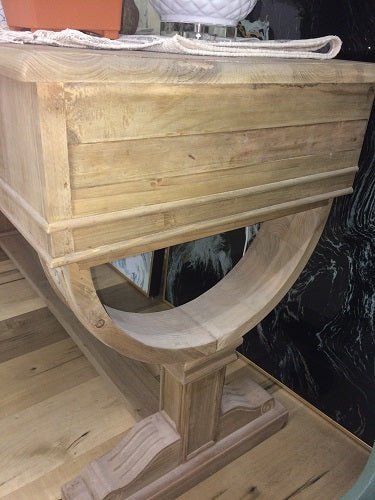 Curtis 2 Drawer Petite Console Natural Reclaimed Timber Rustic Home Accent