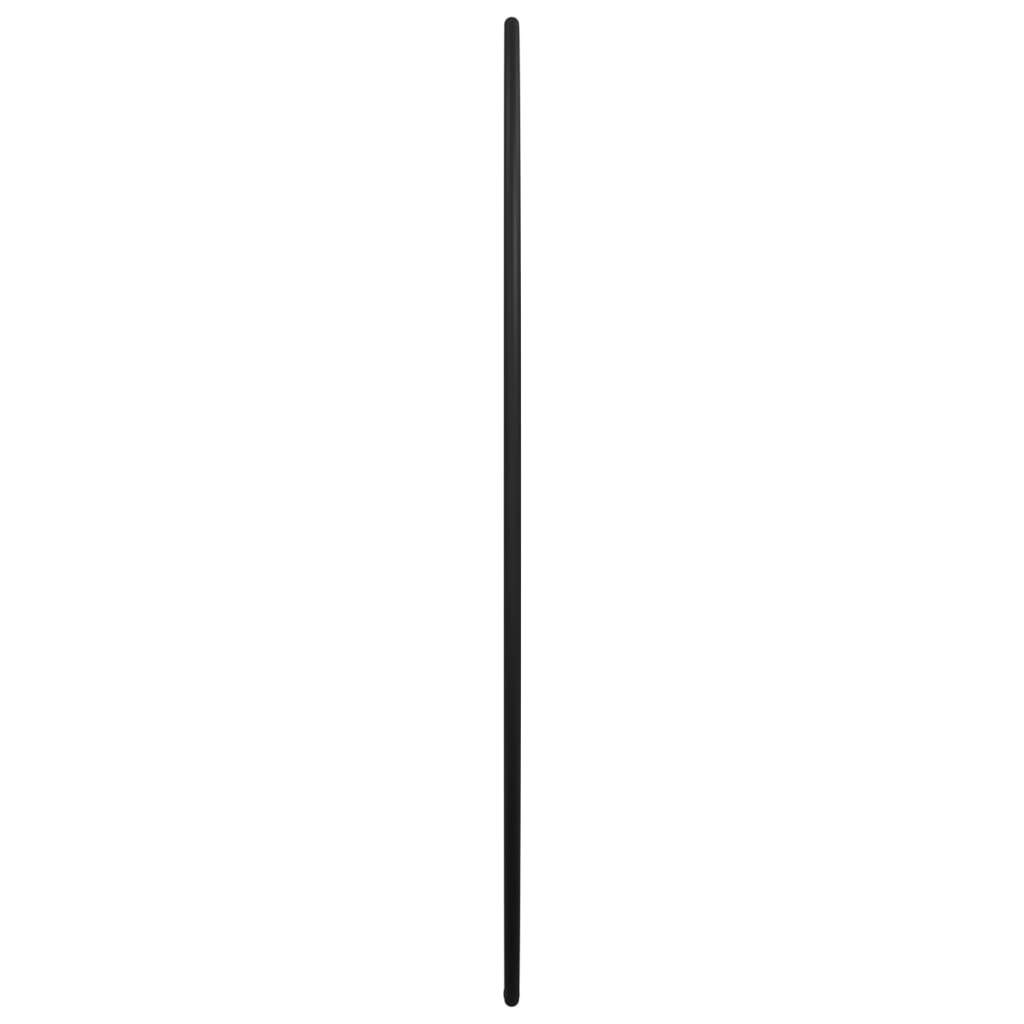 Wall Mirror Black Ã˜ 50 cm Round