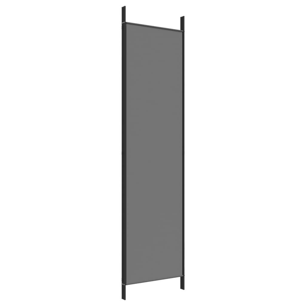 3-Panel Room Divider Anthracite 150x200 cm Fabric