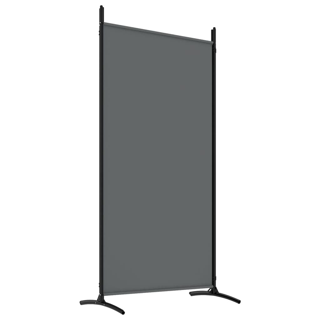 4-Panel Room Divider Anthracite 346x180 cm Fabric