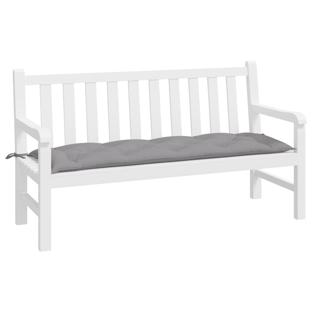 Garden Bench Cushion Grey 150x50x7 cm Oxford Fabric