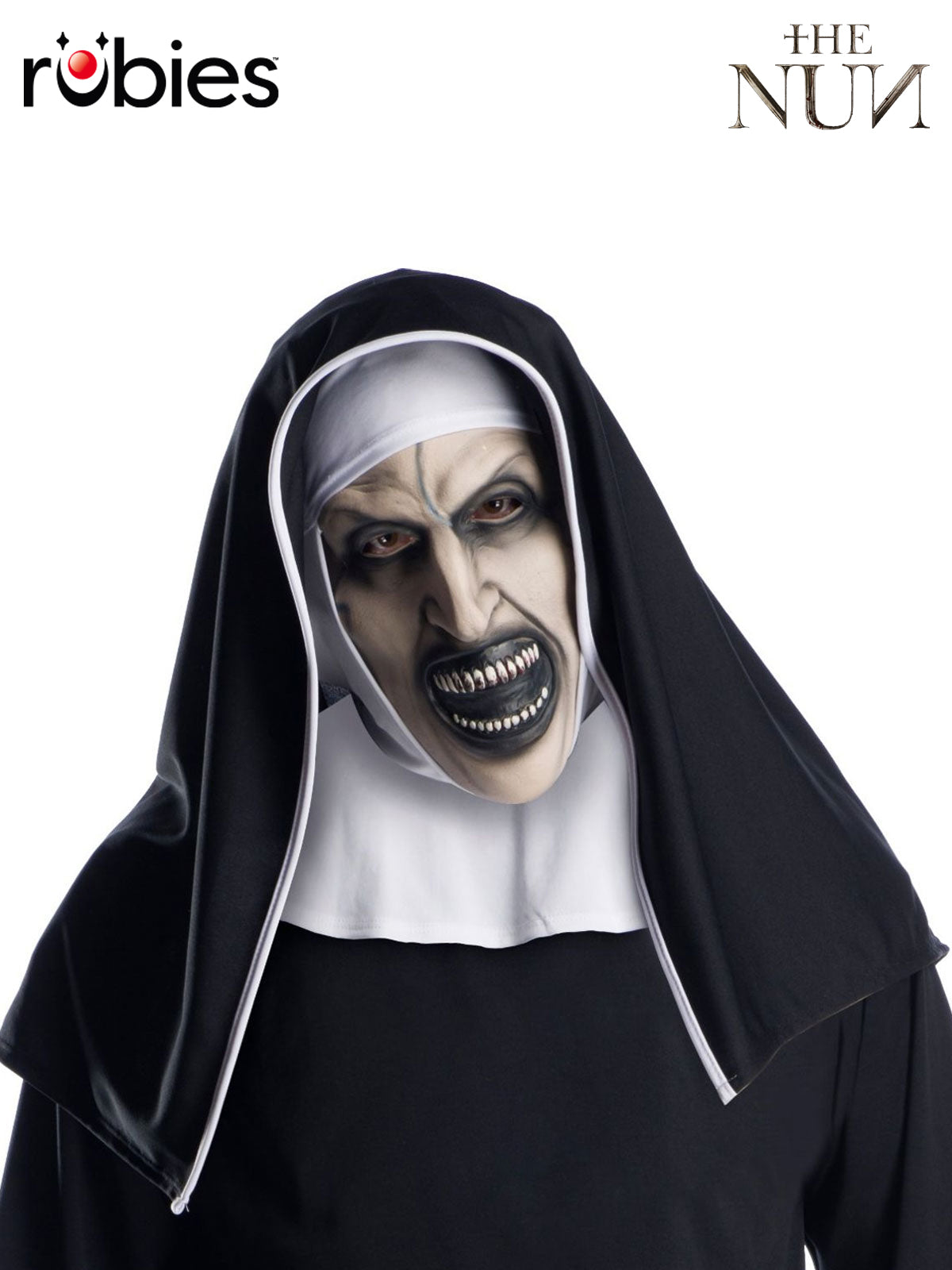 The Nun 3/4 Mask With Headpiece - Adult