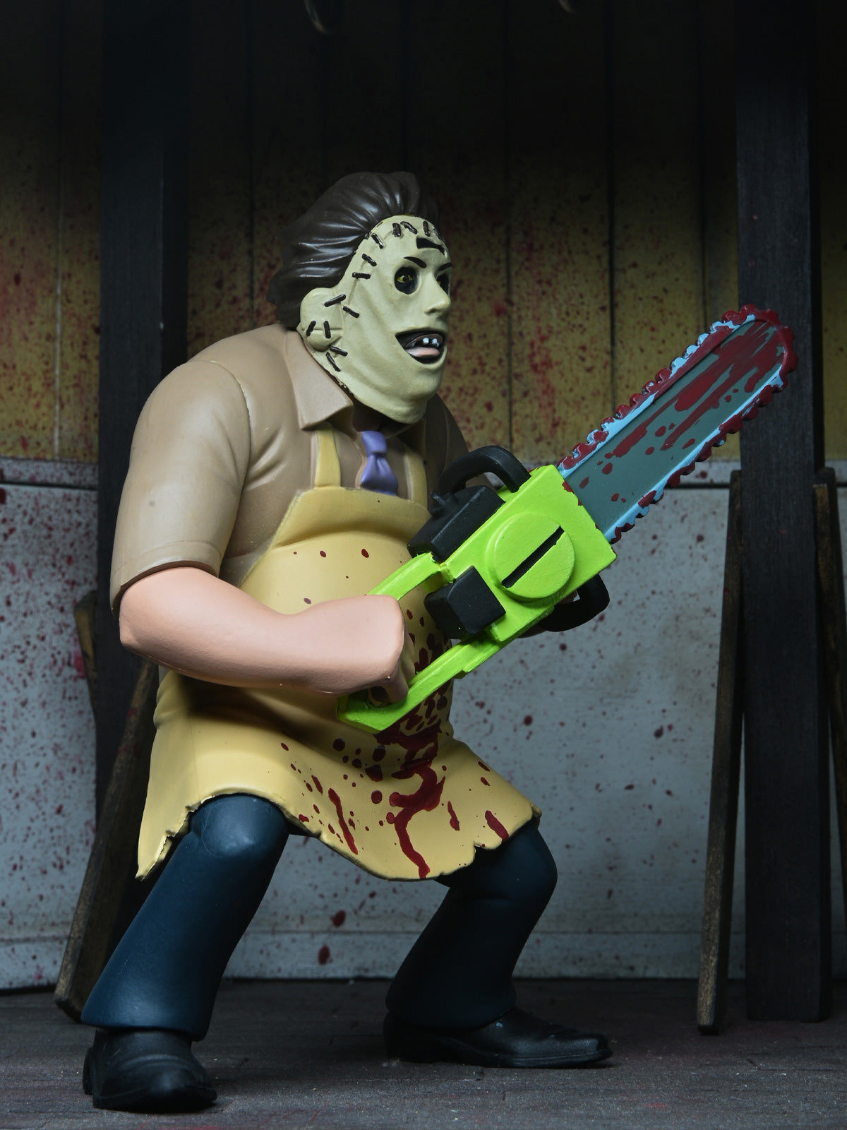 Toony Terrors Leatherface 6" Figure Bloody 50th Anniversary