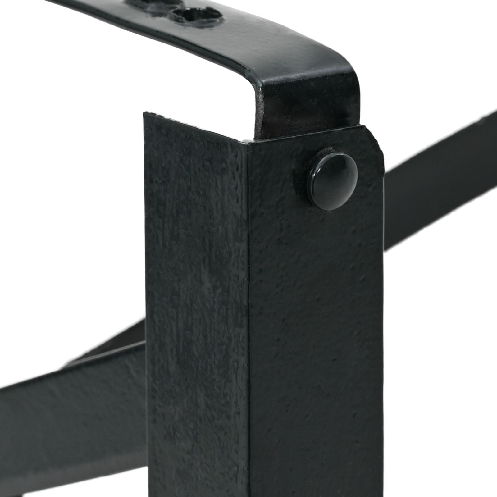 Beer Table Leg 2 pcs Black 39 x 3 x 75 cm Powder-Coated Steel