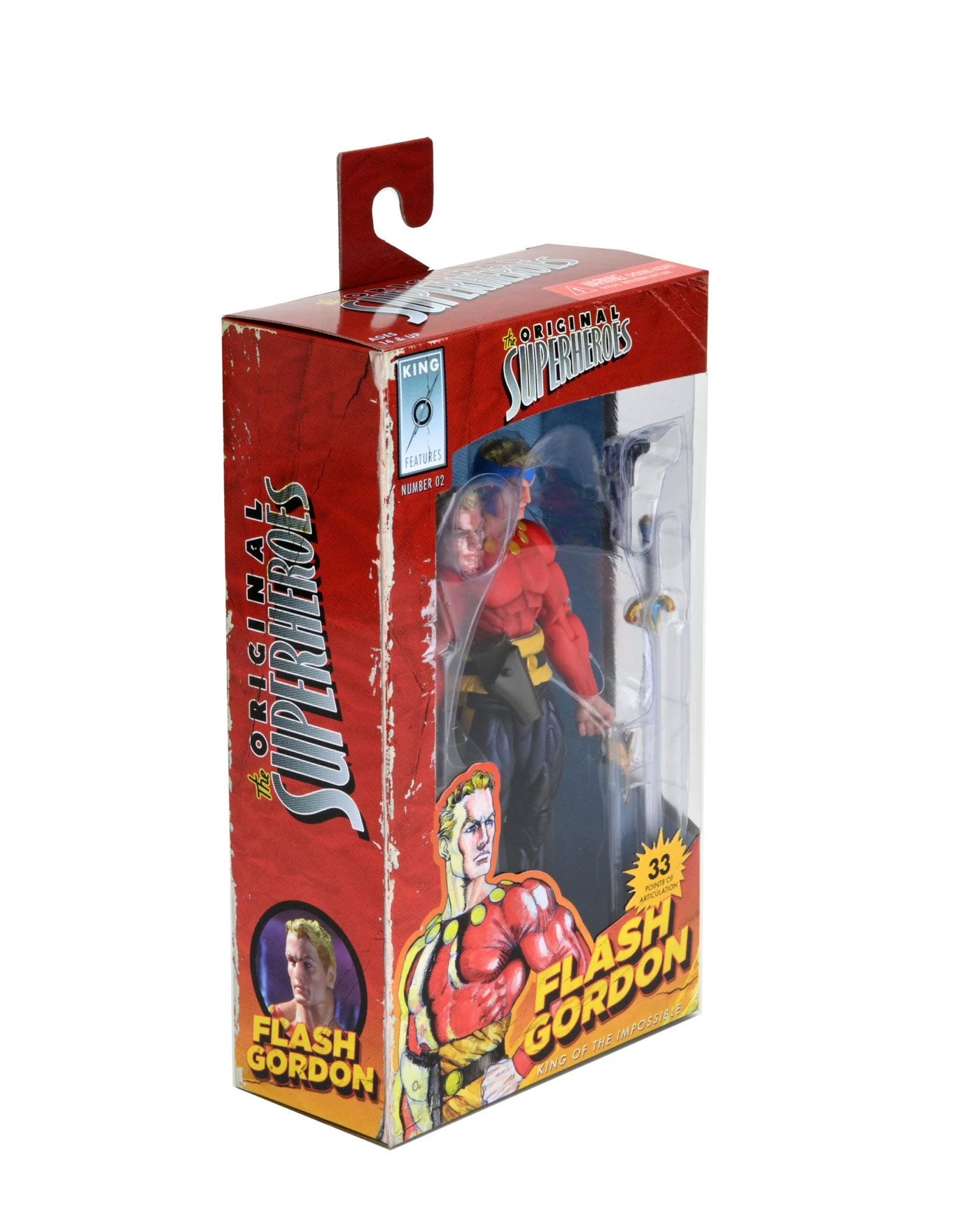 Flash Gordon Classic Action Figure 7” with Blaster & Retro Styling
