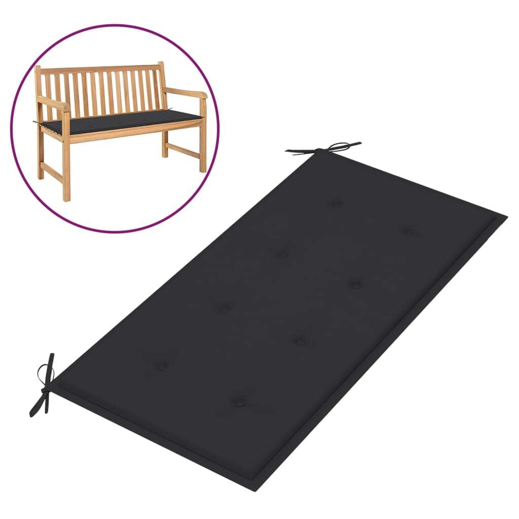 Garden Bench Cushion Anthracite 100x50x4 cm Oxford Fabric