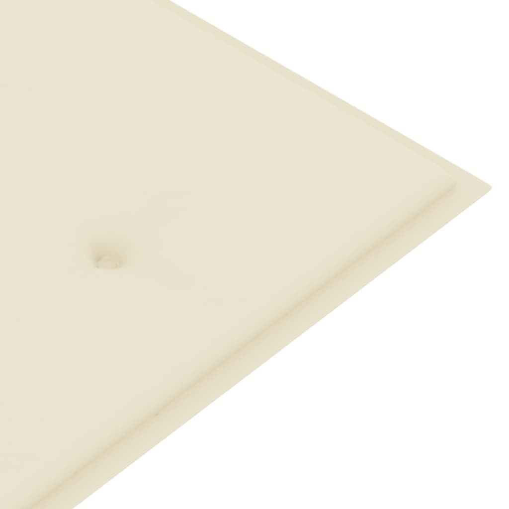 Garden Bench Cushion Cream 150x50x4 cm Oxford Fabric