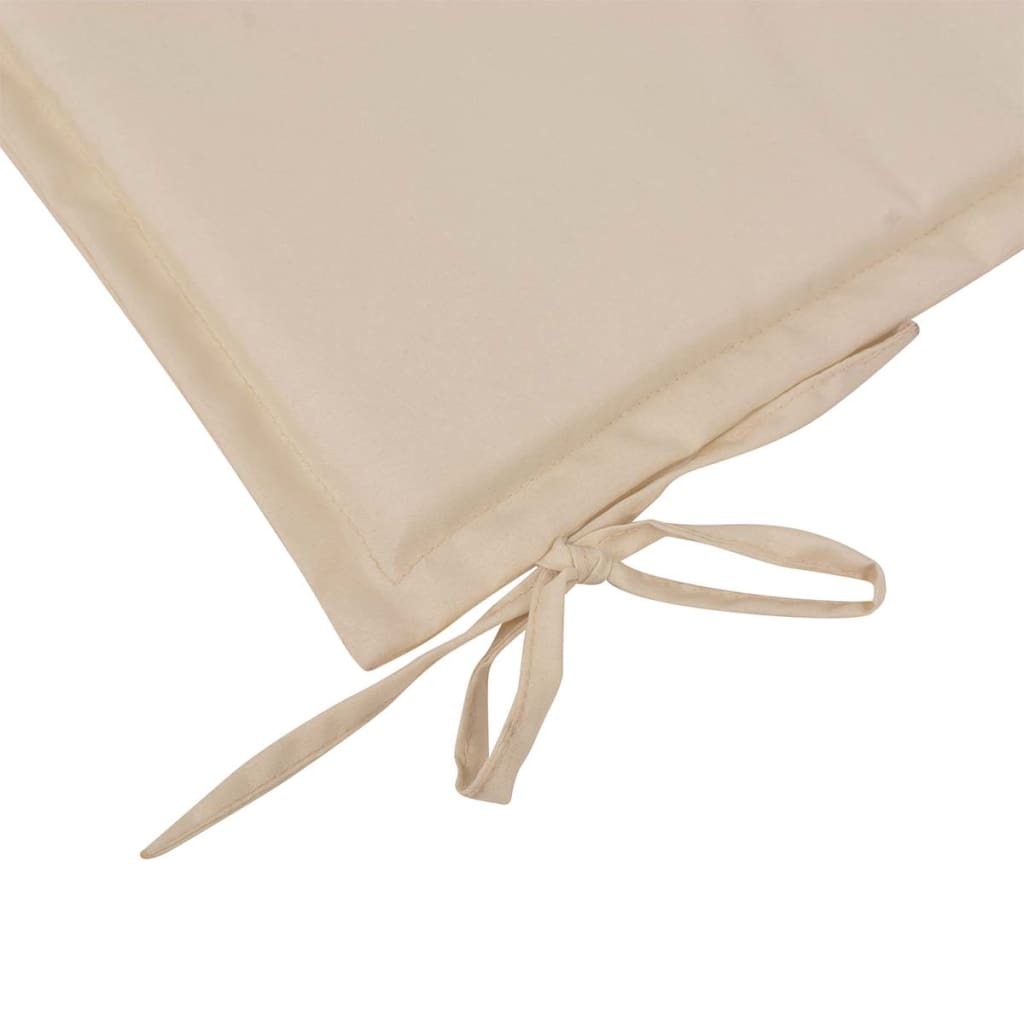 Garden Bench Cushion Cream 150x50x4 cm Oxford Fabric