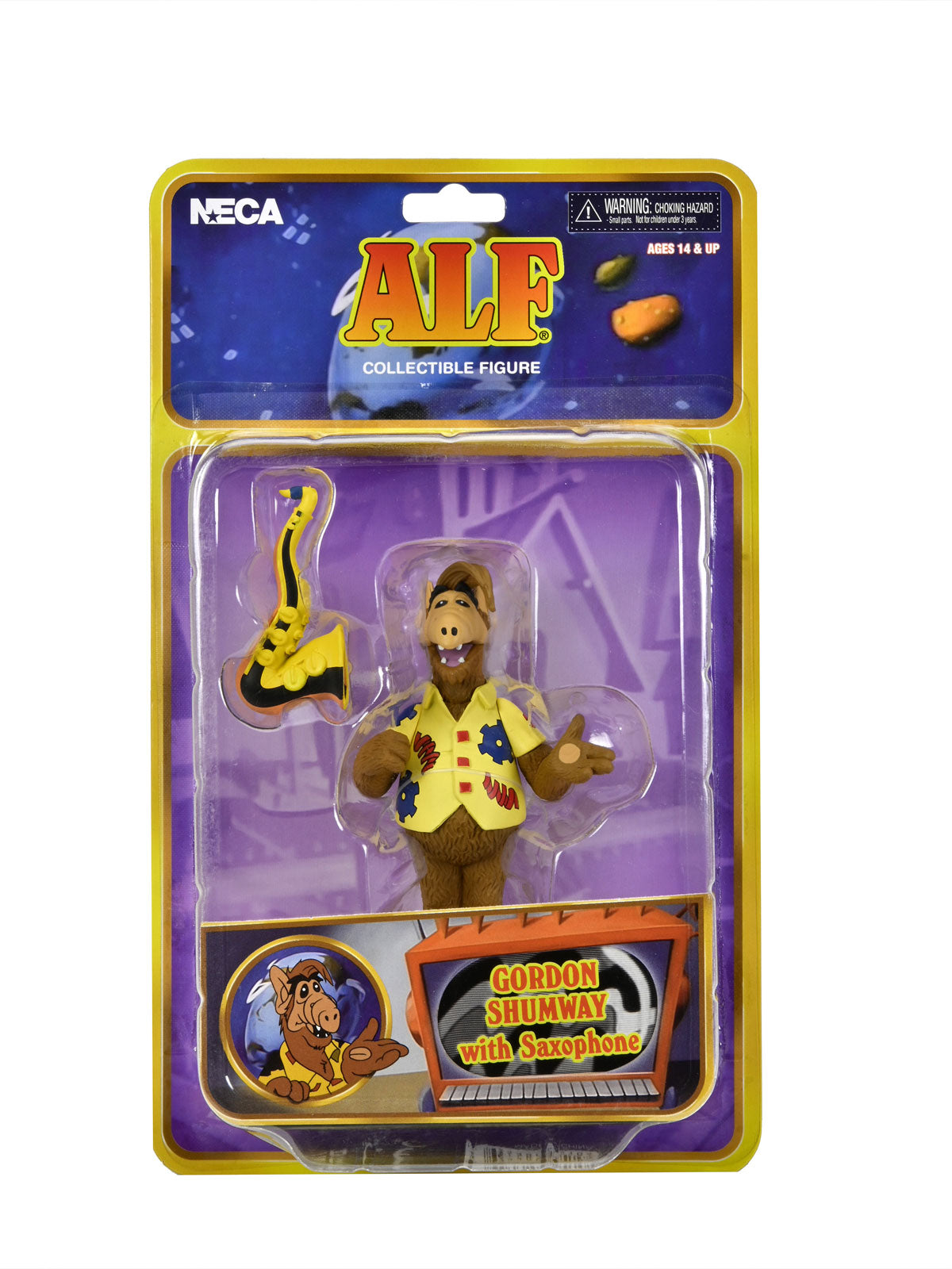ALF Toony Classics Saxophone Action Figure 6” Scale with Accessories – Brown