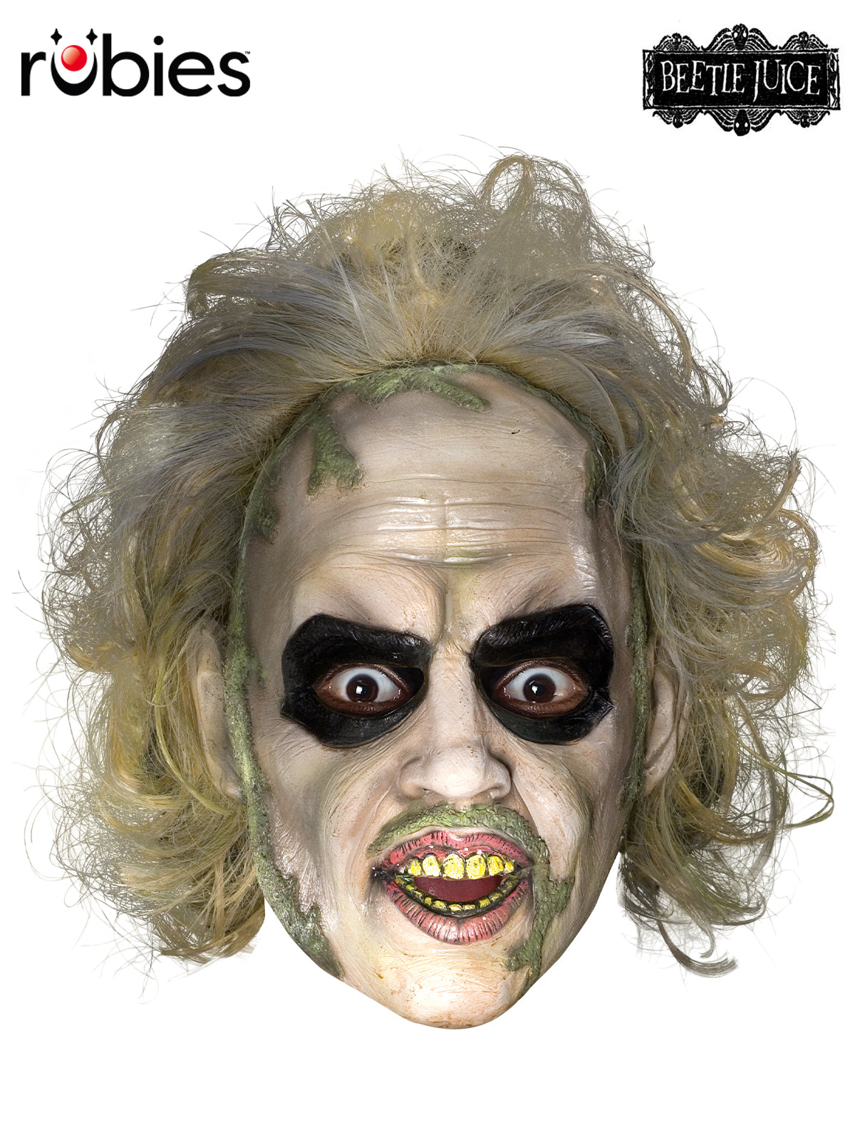 Beetlejuice 3/4 Vinyl Mask With Hair - Adult