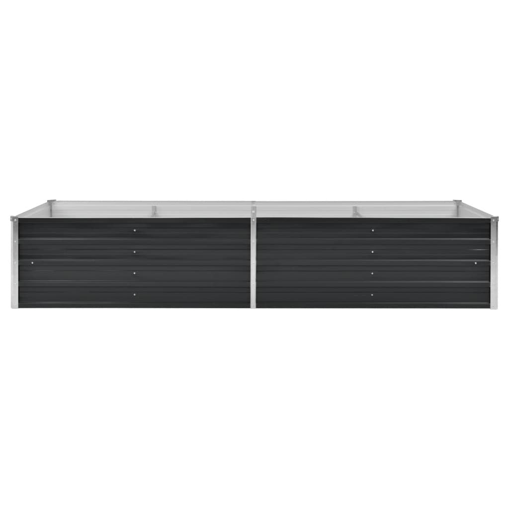 Garden Raised Bed Anthracite 240x80x45 cm Galvanised Steel