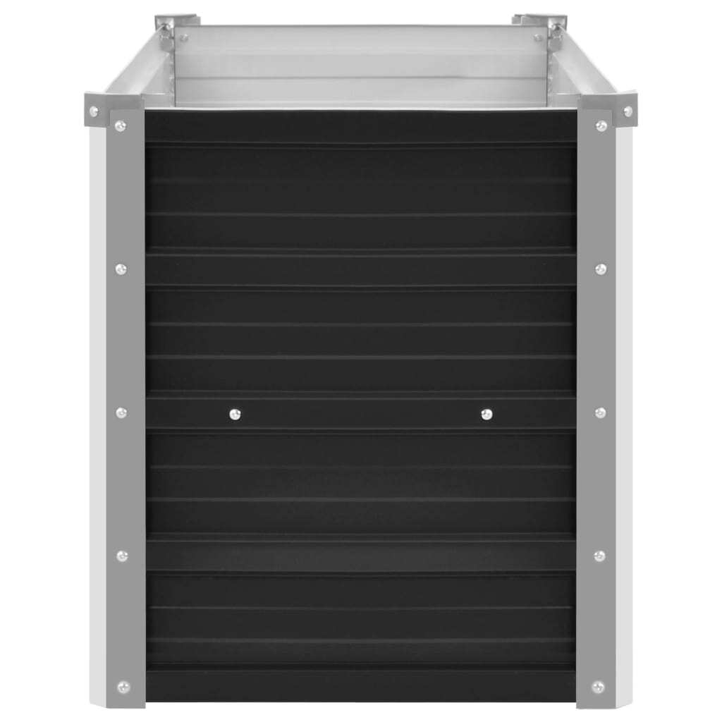 Garden Raised Bed Anthracite 100x40x45 cm Galvanised Steel