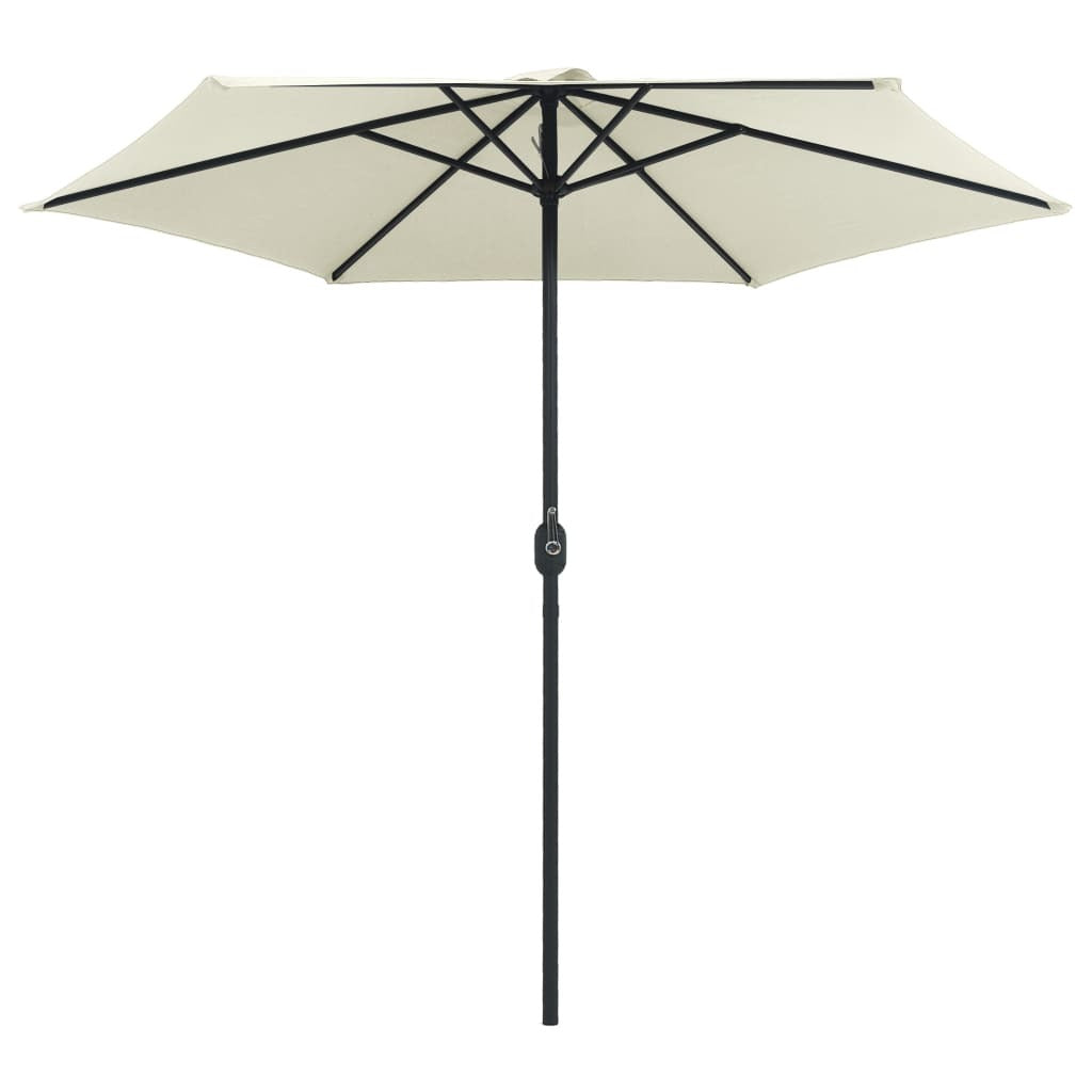Garden Parasol with Aluminium Pole 270x246 cm Sand White