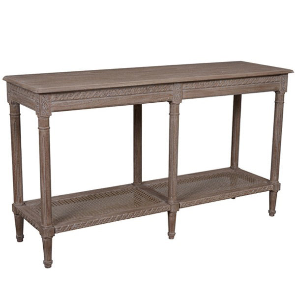 Polo Square White Coffee Table 110cm Hamptons Style Rattan Shelf Glass Top
