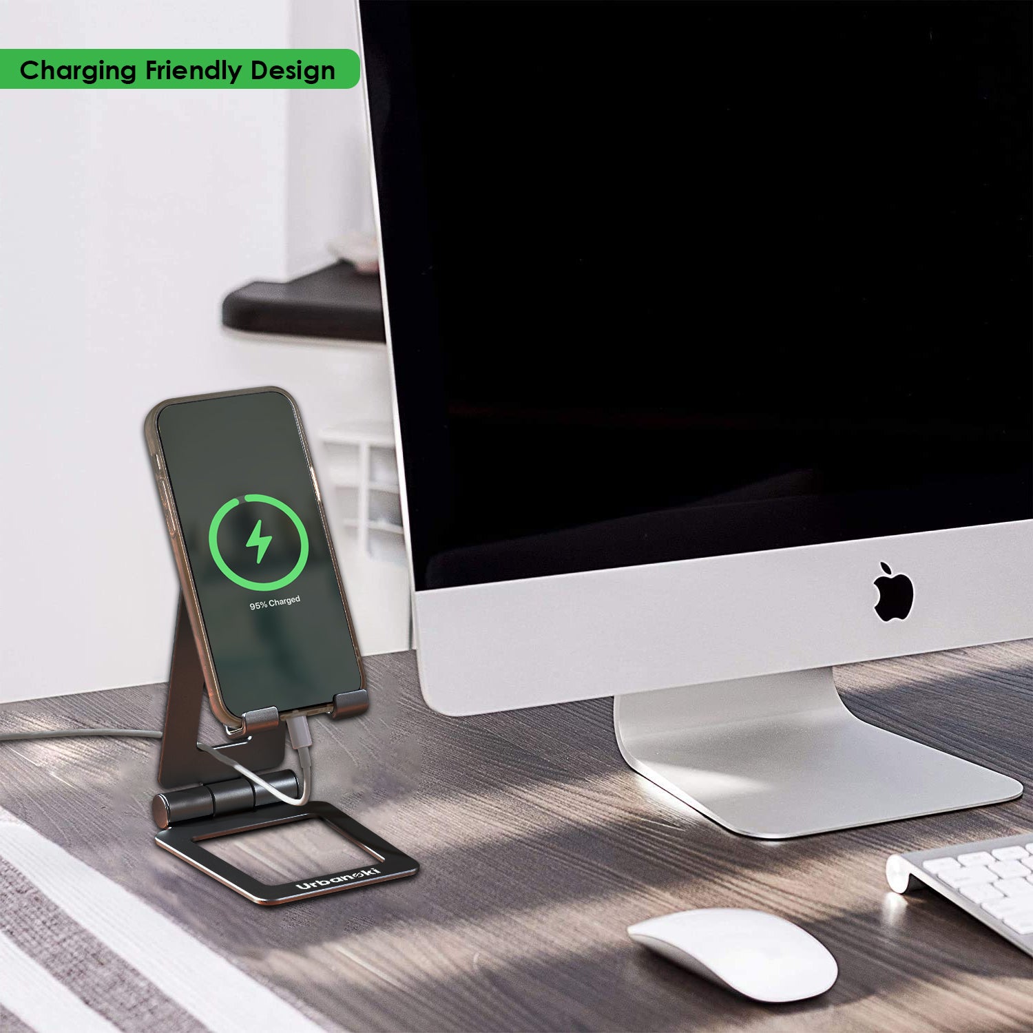 Portable Dual Folding Phone and Tablet Stand Desk Travel Cradle Dock Pack of 3, Available in 2 Colours