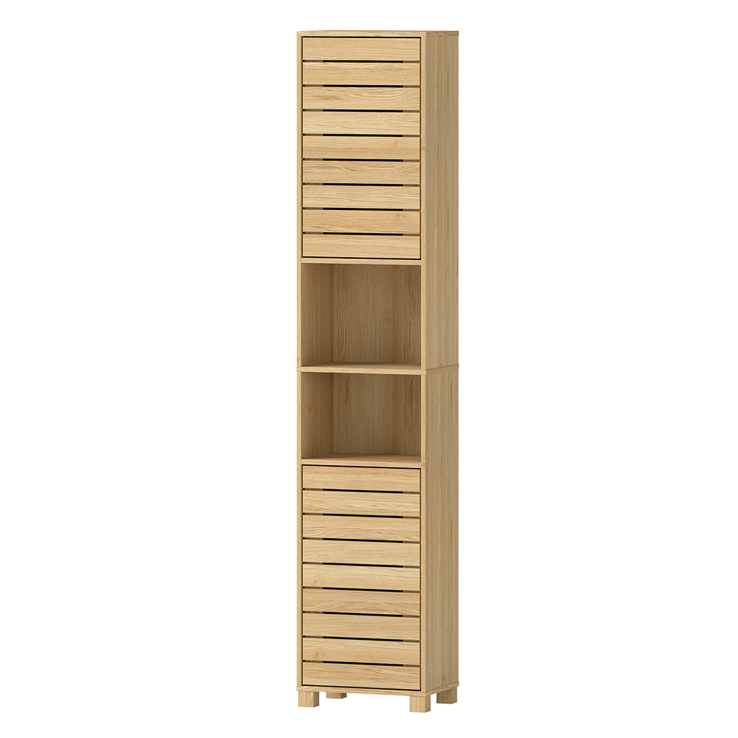 Levede Tall Bathroom Cabinet Storage 165cm Tallboy Adjustable Shelf Cupboard-2065254288963276809