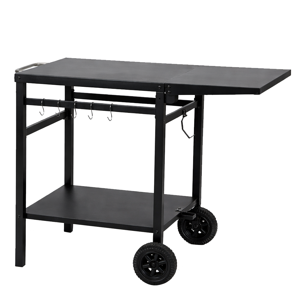 Levede Outdoor Kitchen Cart Mobile Foldable Food Prep BBQ Grill Dining Table-2050059021397921800