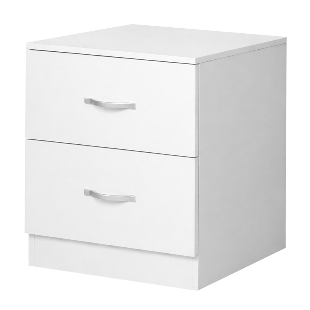 Levede Bedside Table Side Table 2 Drawers Storage Nightstand Bedroom Cabinet-2065254302913531912