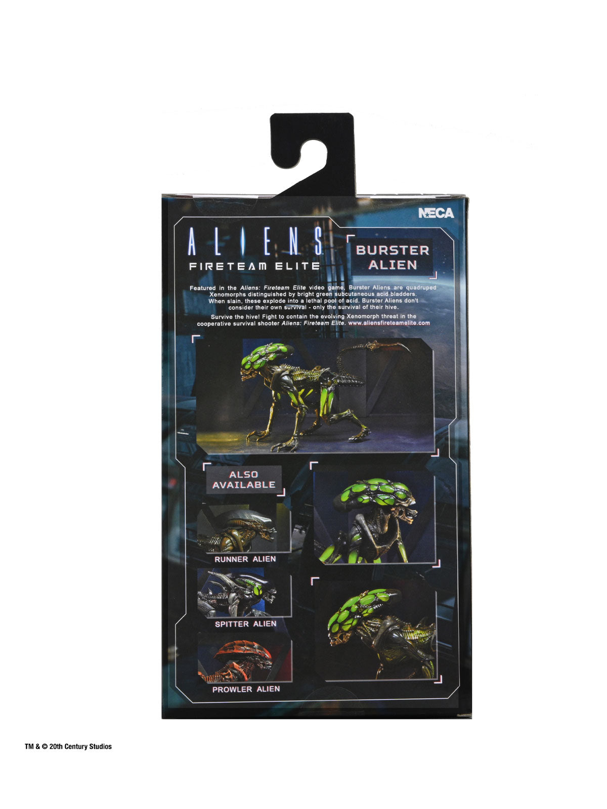 Aliens Fireteam Elite Burster Action Figure 7” Scale with Bendable Tail Black