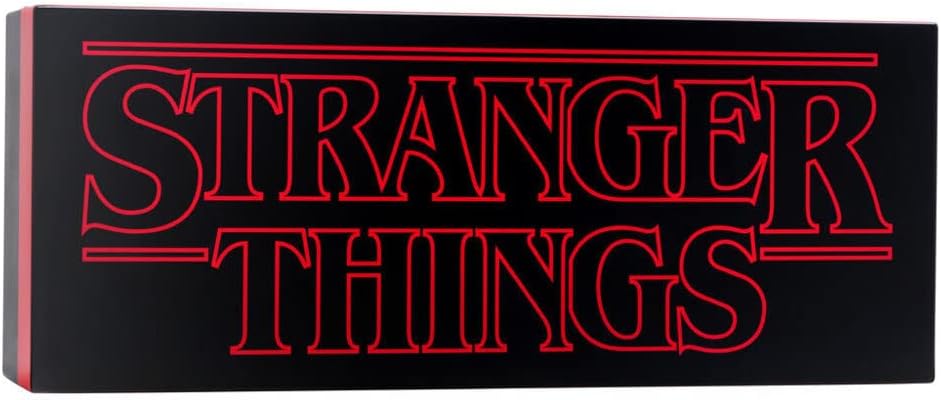 Paladone Stranger Things Logo Light, LED Tabletop Decorative Lamp, Battery Powered