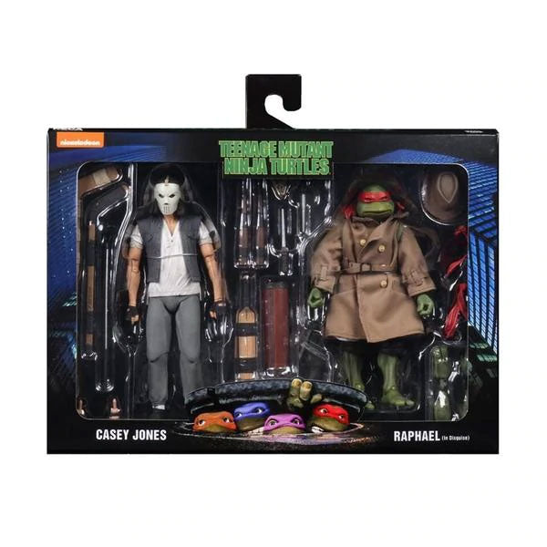 TMNT Disguise 2 Pack Casey Jones & Raphael 7" Figures – Movie Style Set