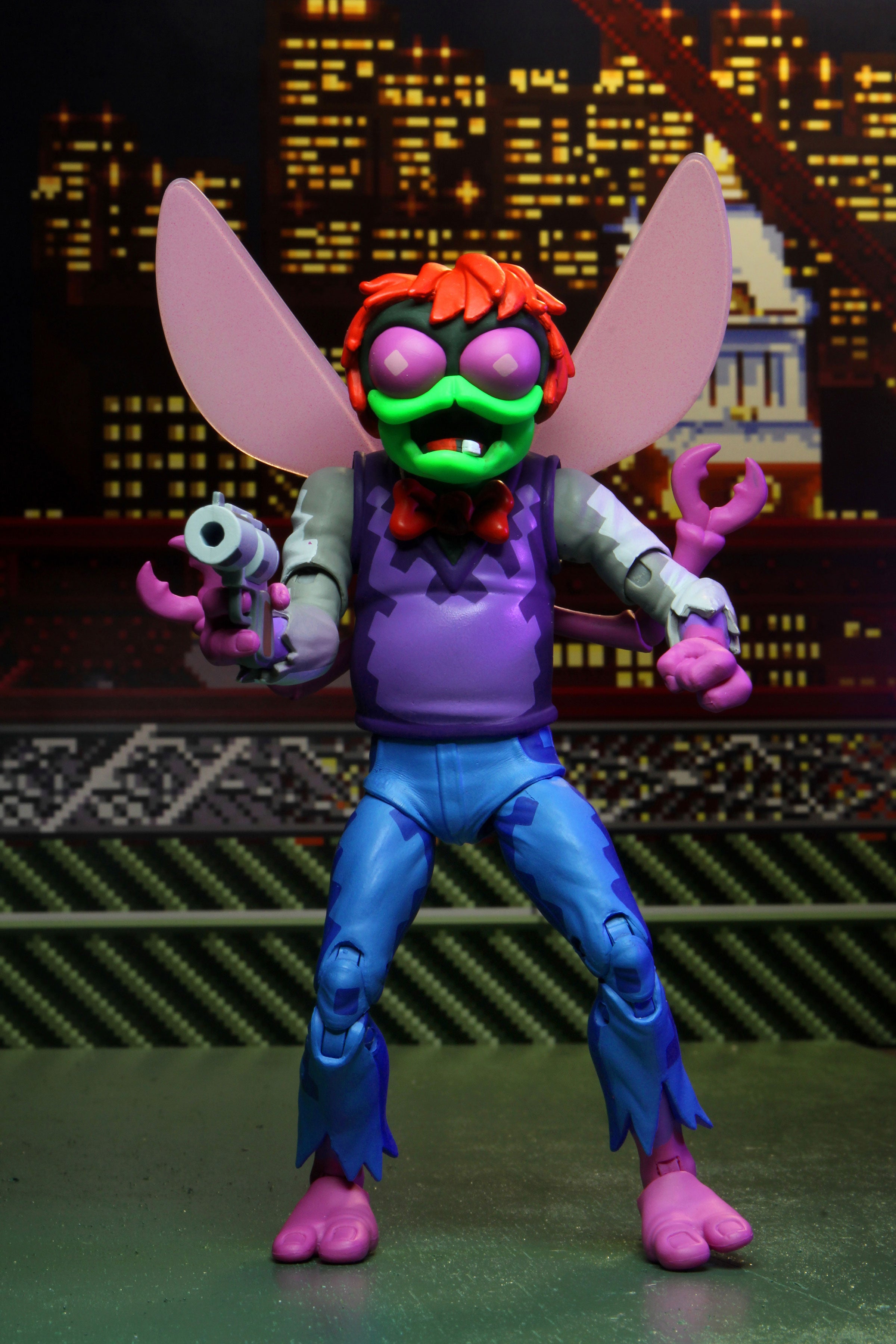 TMNT Turtles in Time Baxter Stockman 7" Figure – Arcade Pixel Deco Edition