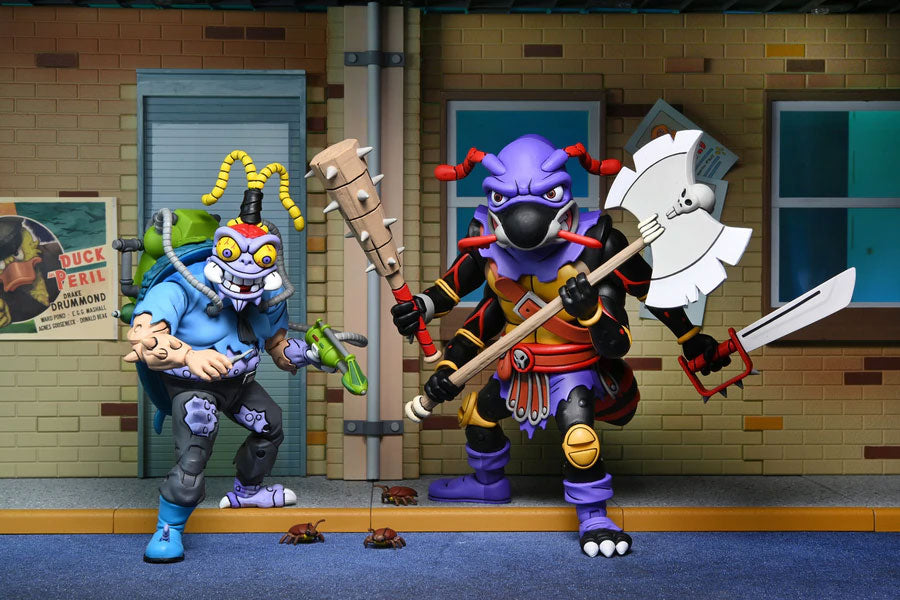 TMNT Antrax & Scumbug 2 Pack 7" Figures – Classic Cartoon Villains Set