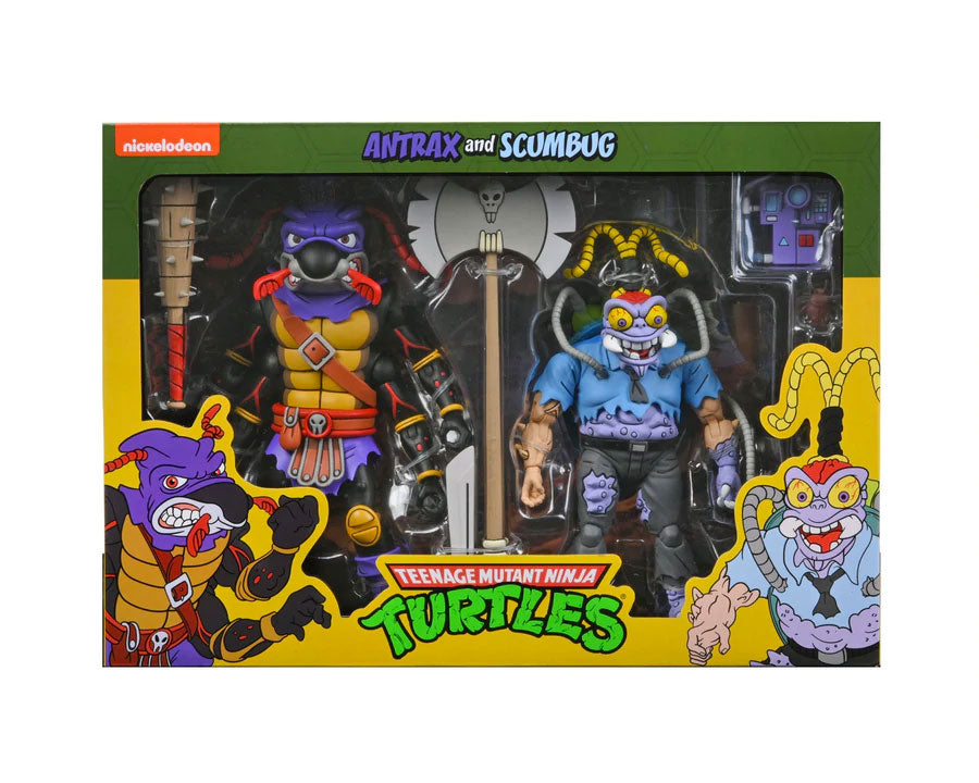 TMNT Antrax & Scumbug 2 Pack 7" Figures – Classic Cartoon Villains Set