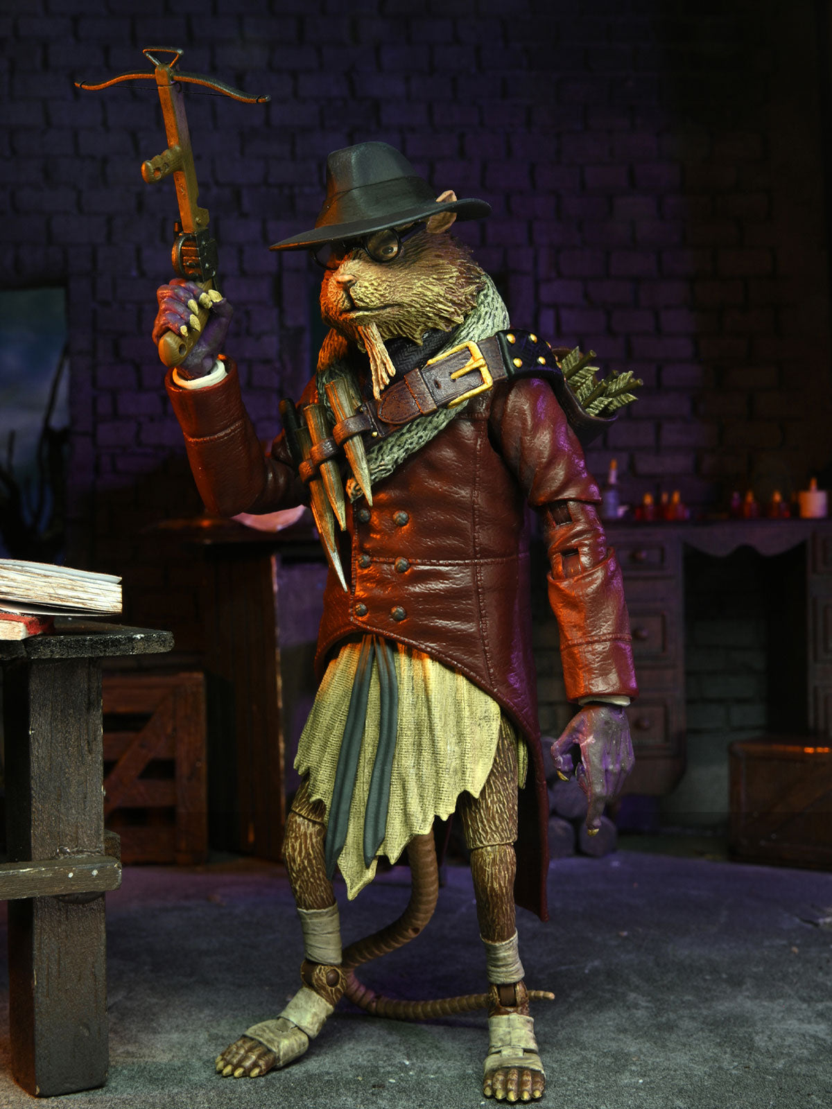 TMNT Splinter as Van Helsing 7" Figure – Universal Monsters Crossover