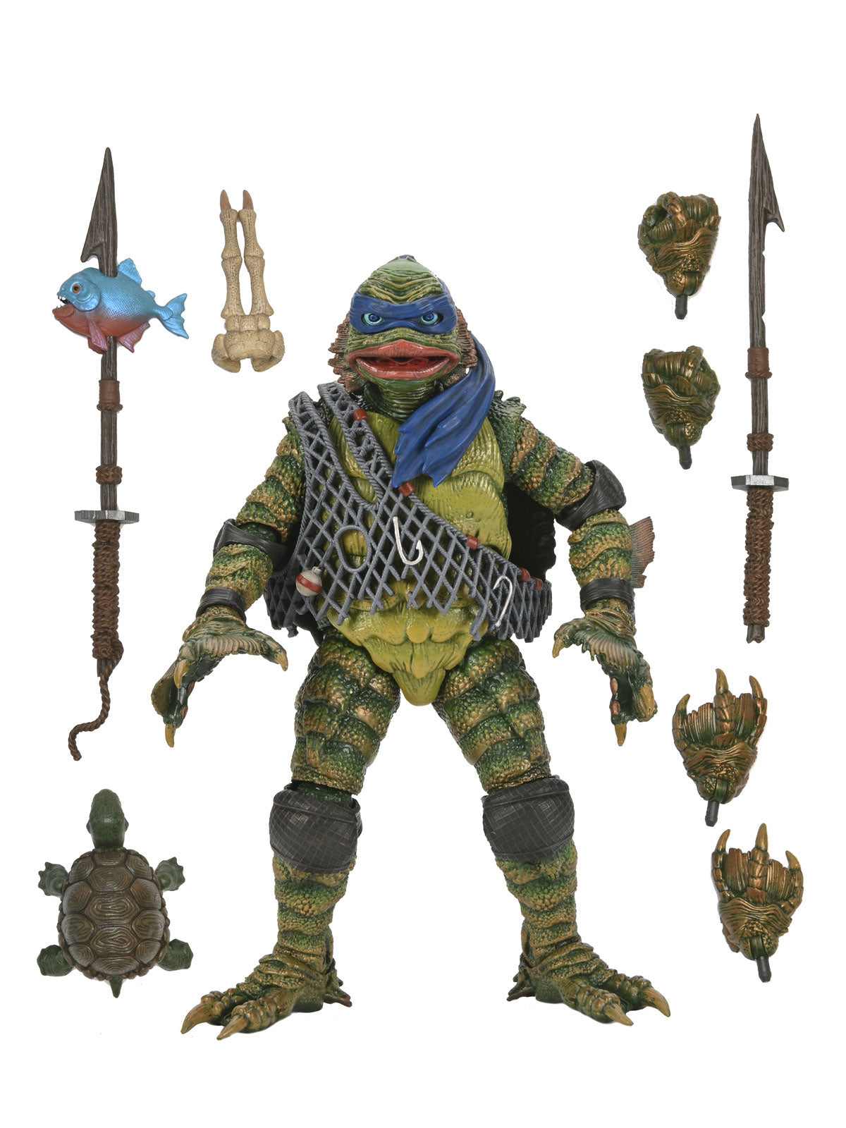TMNT Leonardo as Creature 7" Action Figure – Universal Monsters Crossover