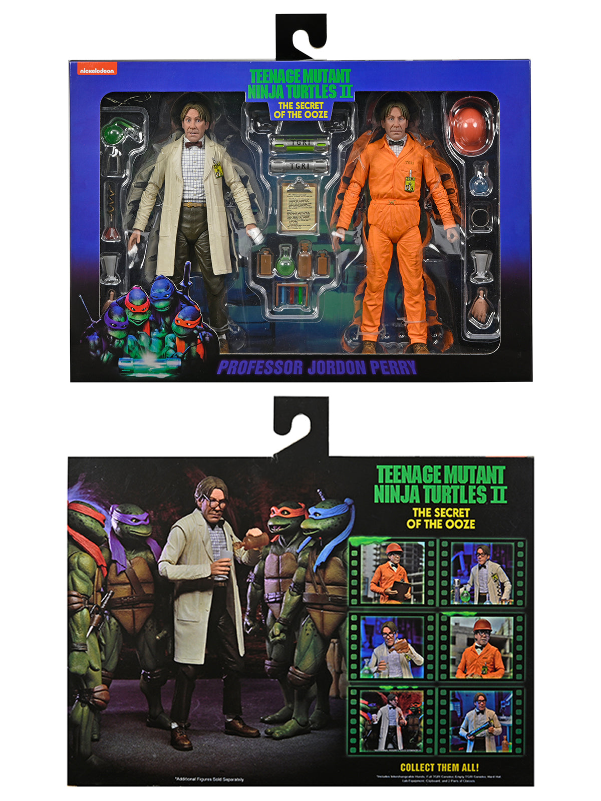 TMNT Professor Perry 2 Pack 7" Figures – Lab Coat & Hazmat Suit Set