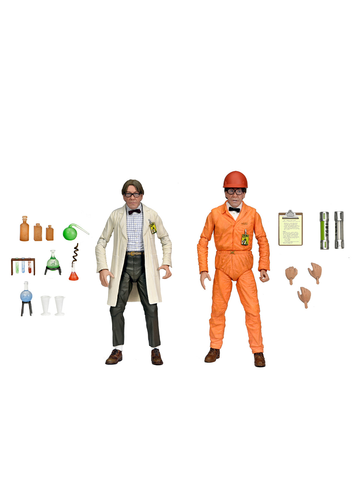 TMNT Professor Perry 2 Pack 7" Figures – Lab Coat & Hazmat Suit Set