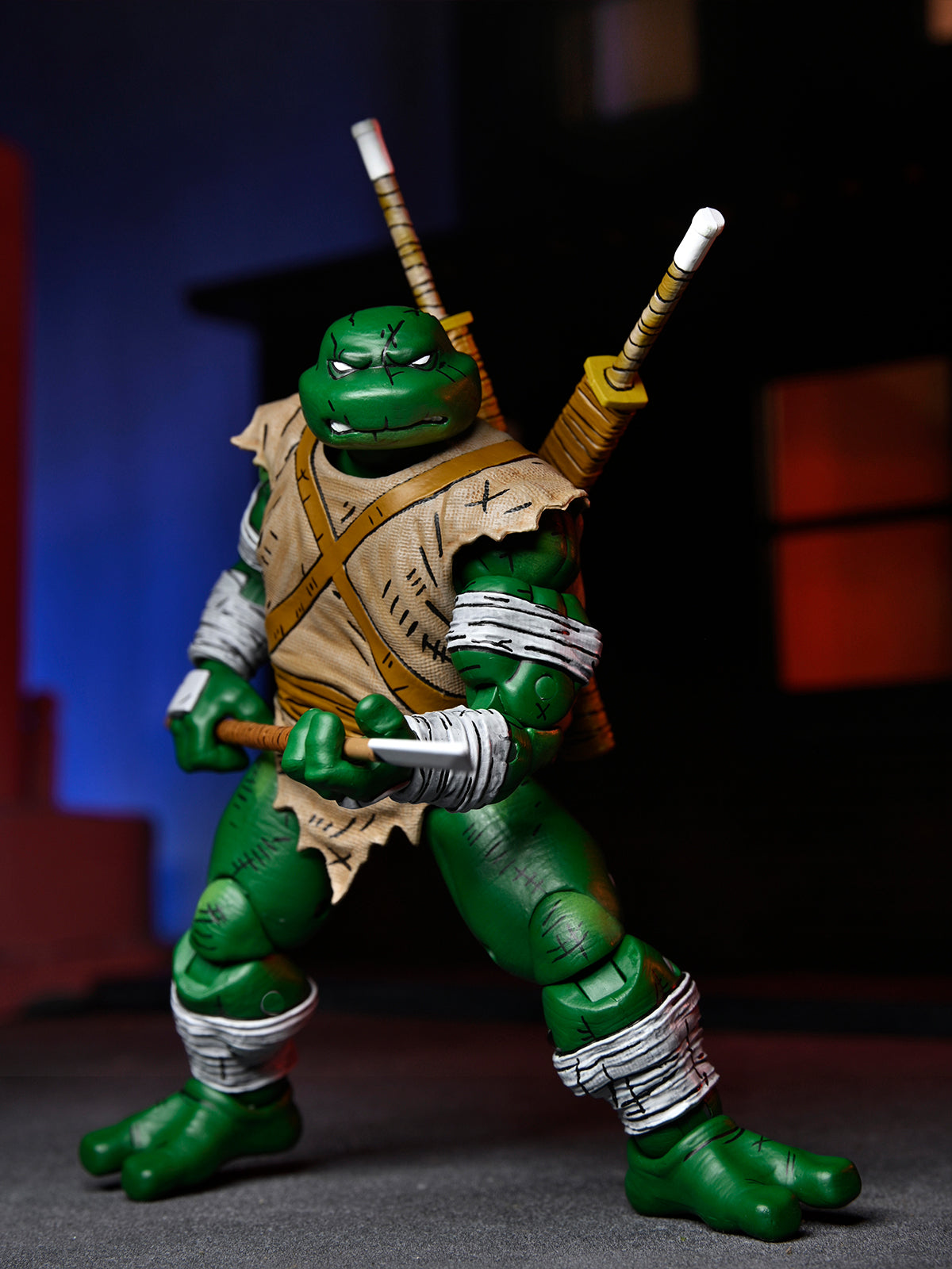 TMNT Michelangelo The Wanderer 7" Figure – Mirage Comics Kevin Eastman Art