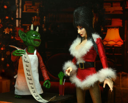 Elvira Very Scary Christmas Action Figure 8” with Holiday Accessories