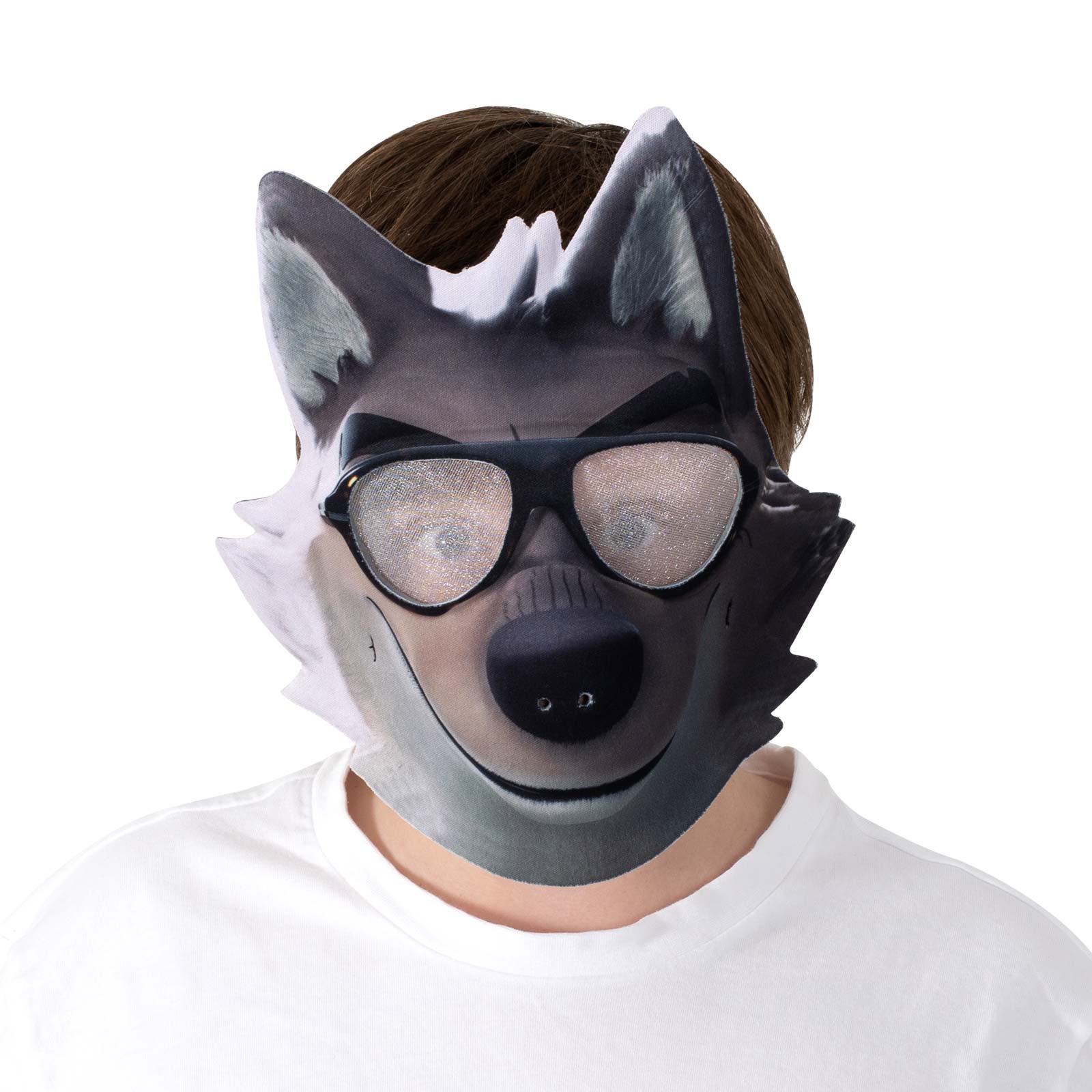 The Bad Guys Mr Wolf 3D Foam Face Mask for Kids Official Licensed Costume Accessory