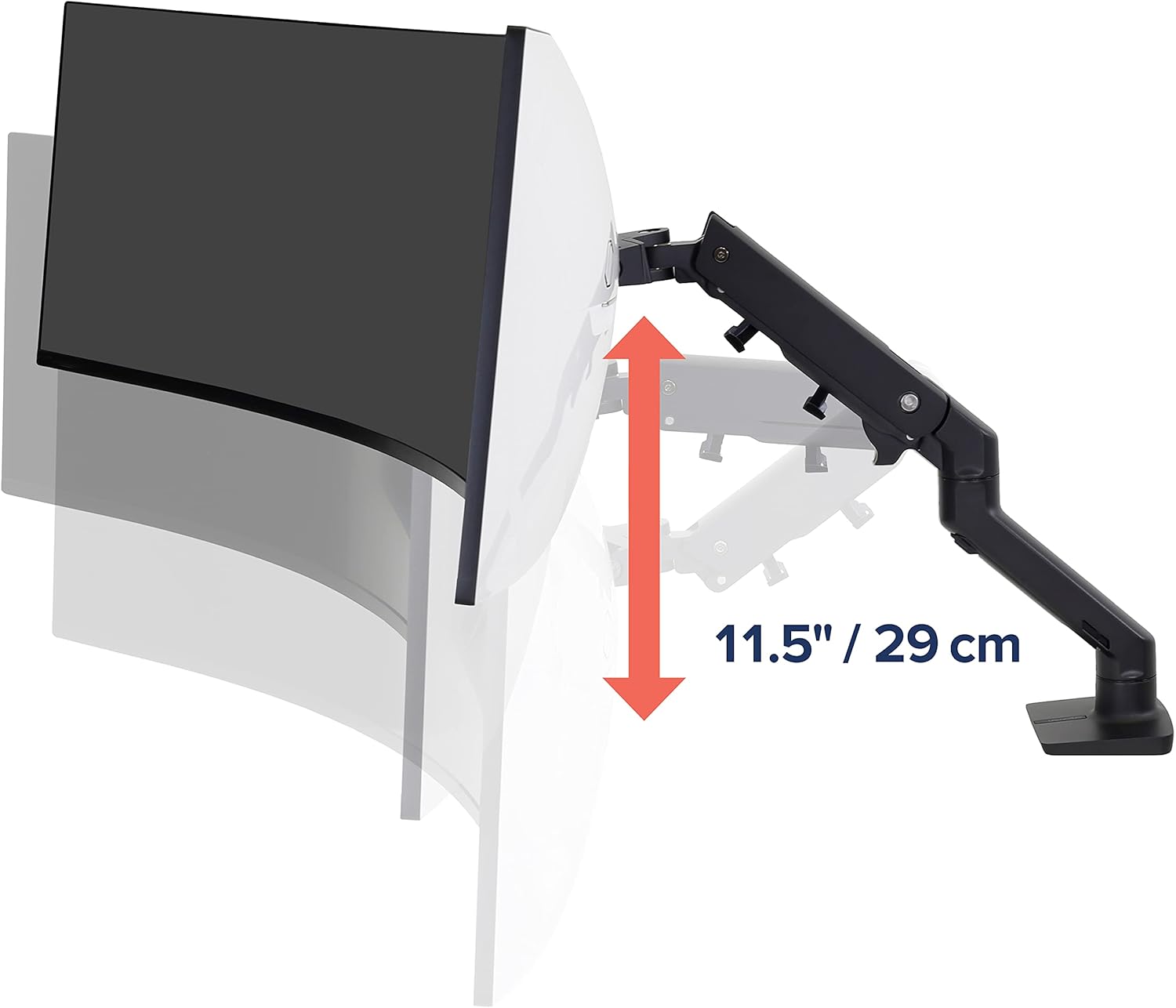 Ergotron HX Desk Monitor Arm with HD Pivot Matte