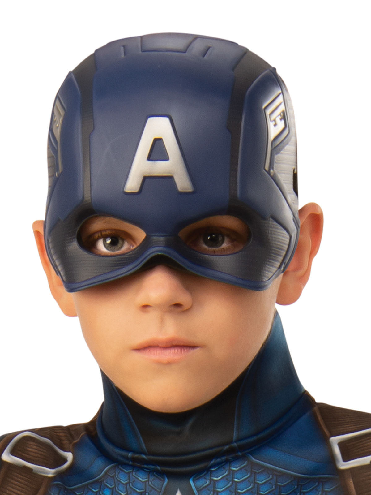 Captain America Costume Child Official Marvel Jumpsuit with Mask Belt and Shoe Covers