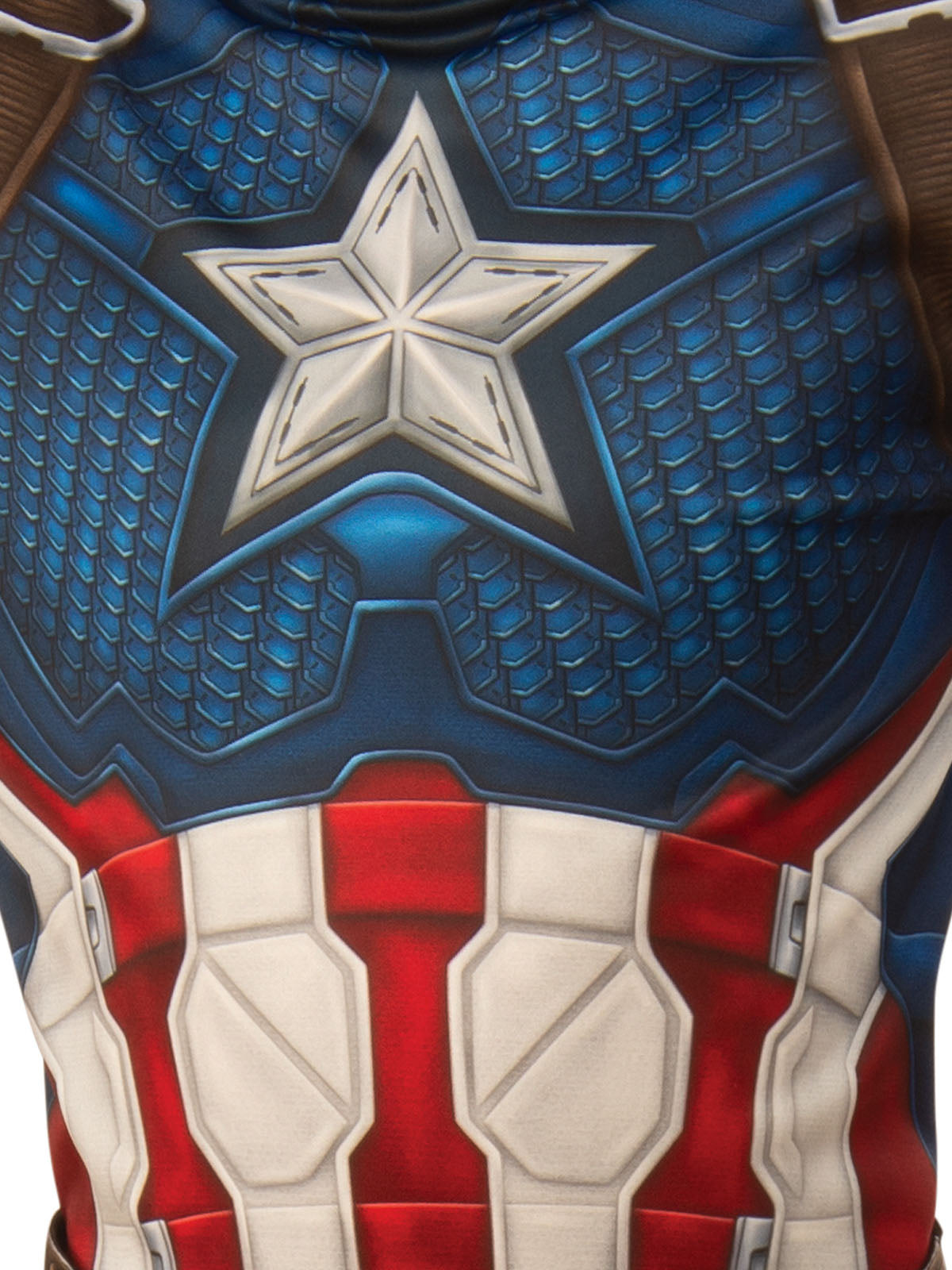 Captain America Costume Child Official Marvel Jumpsuit with Mask Belt and Shoe Covers