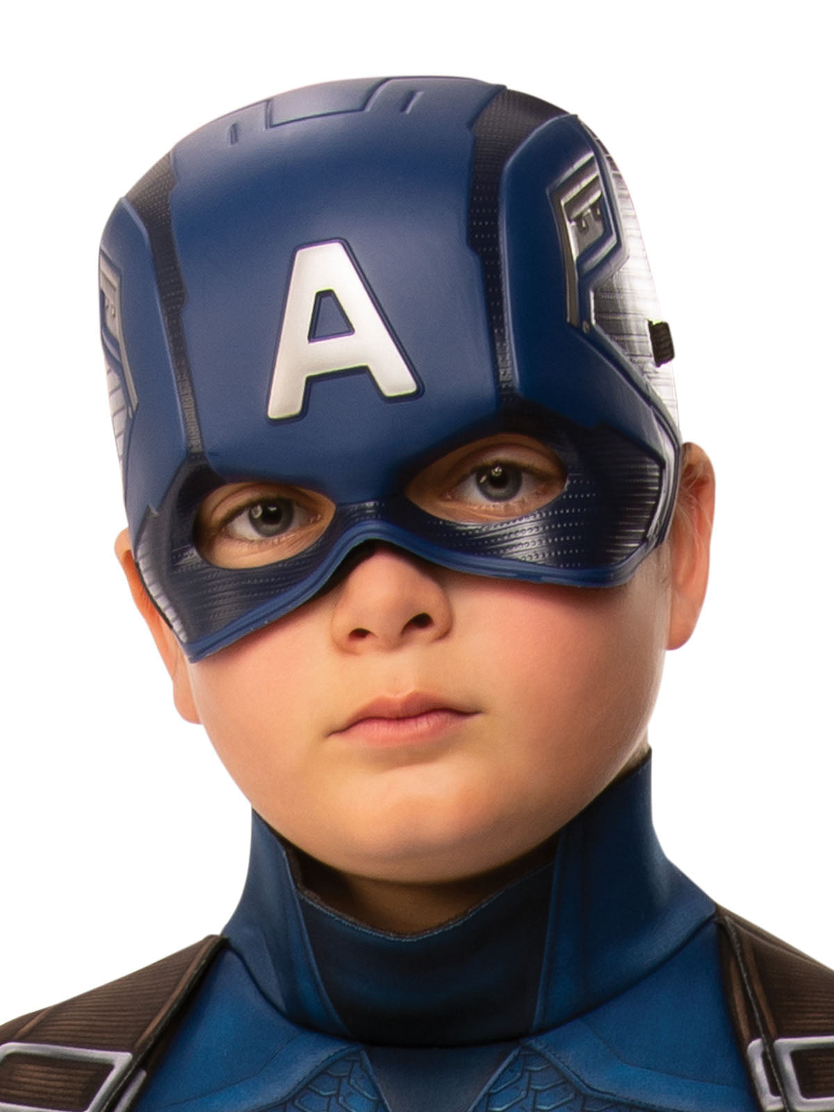 Captain America Deluxe Costume Child Official Marvel Padded Jumpsuit with Mask and Belt