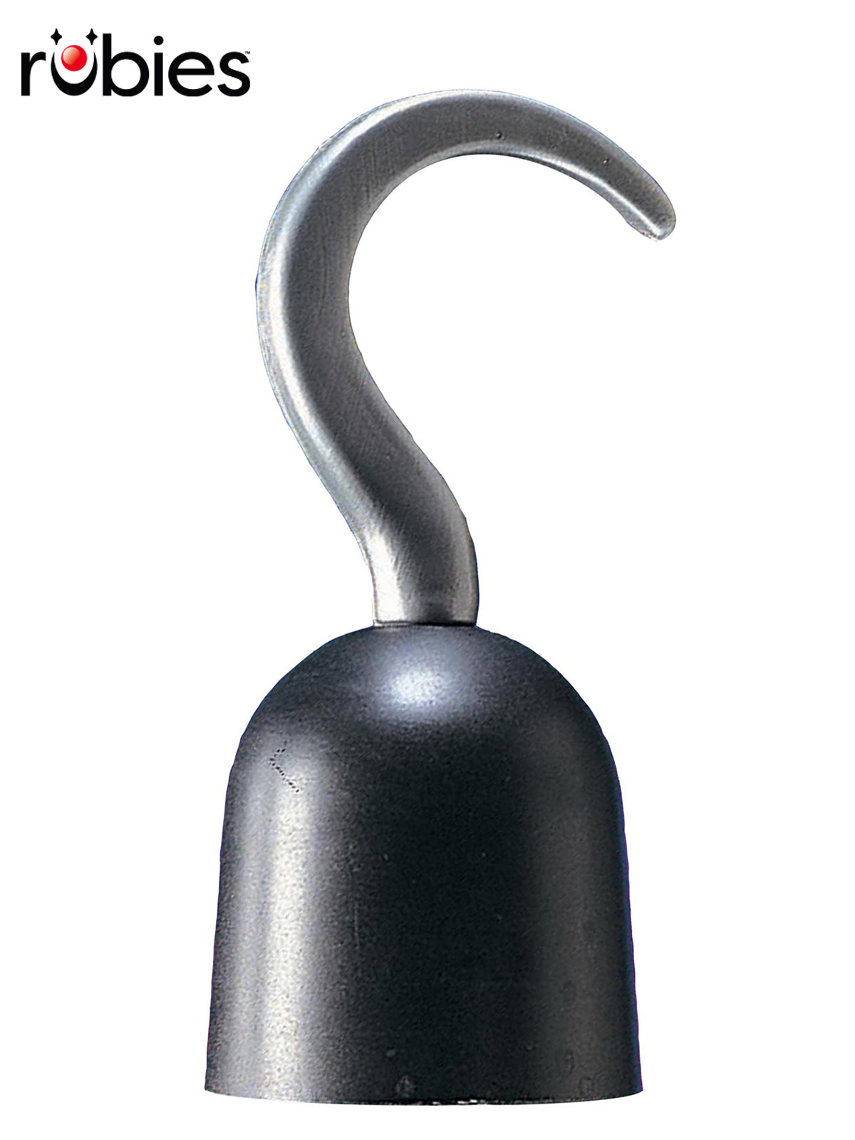 Pirate Hook Accessory for Kids – Official Rubie’s Silver Plastic Toy Hook Grey Colour