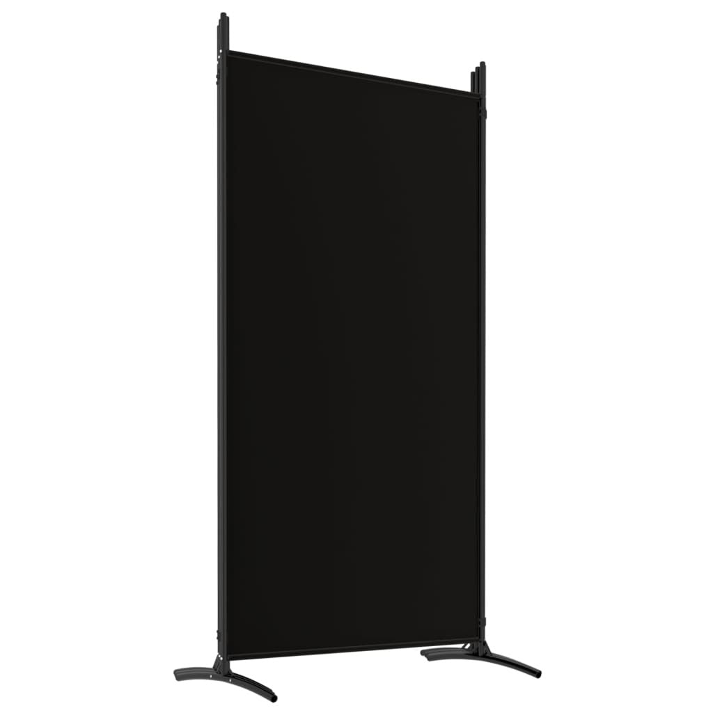 Freestanding 6-Panel Room Divider 520x180 cm Fabric Black