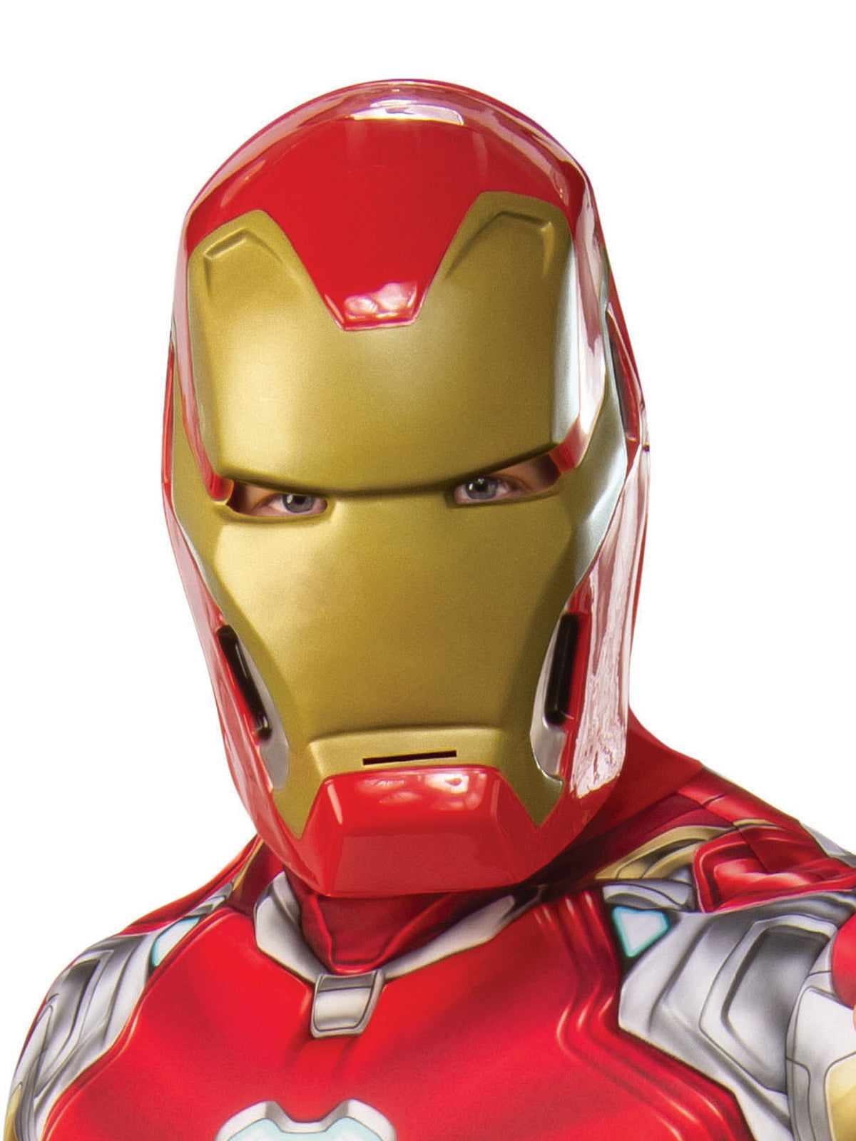 Marvel Avengers Iron Man Deluxe Kids Costume with Armour and Mask – Red, Gold Colour