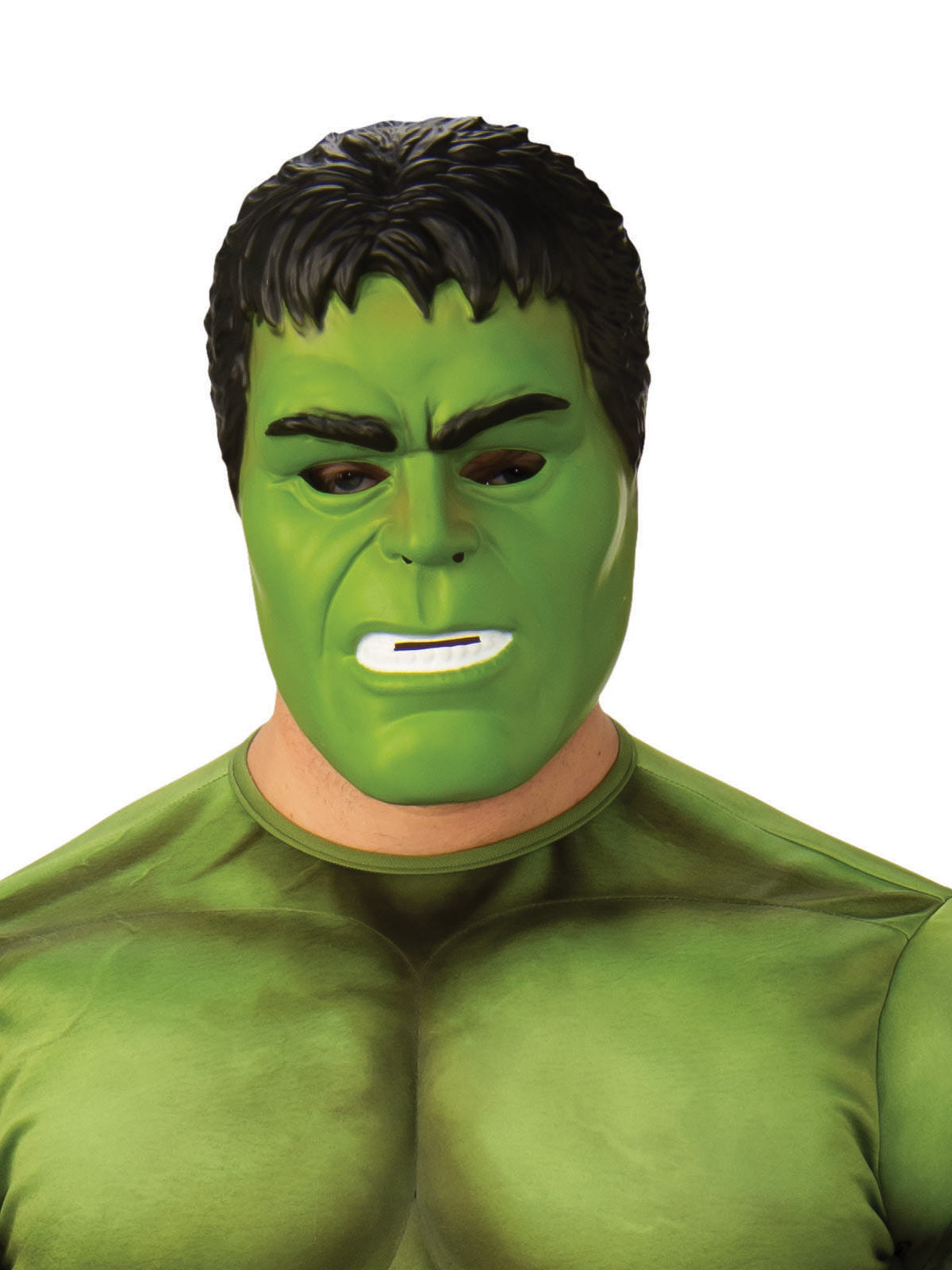 Deluxe Hulk Costume for Kids with Muscle Chest and Mask - Marvel Avengers Licensed - Green Colour