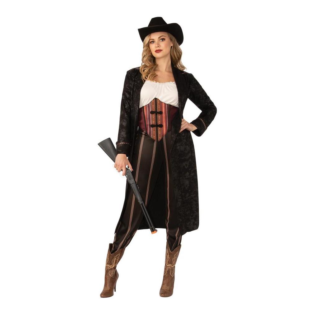 Cowgirl Ladies Adult Costume Western Rodeo Fancy Dress Outfit