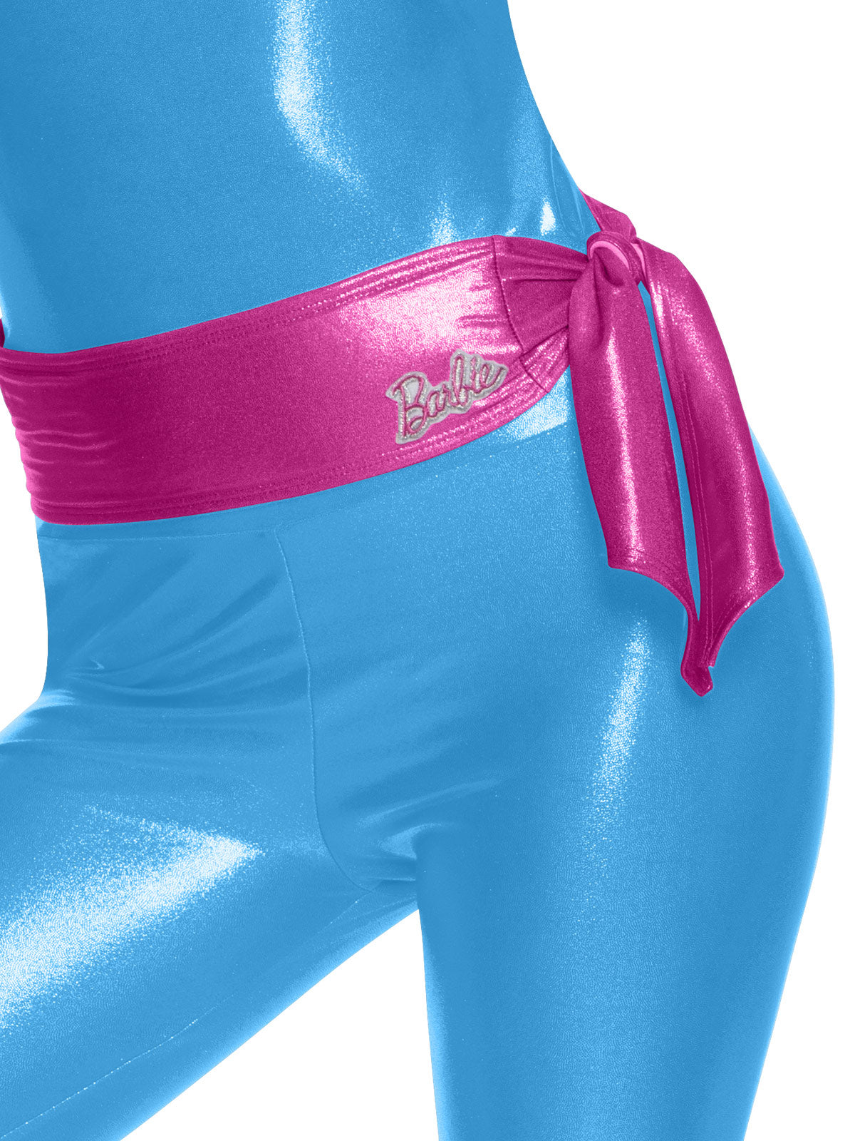Barbie Exercise Costume Adult Official Licensed Bodysuit with Belt Leg Warmers Headband