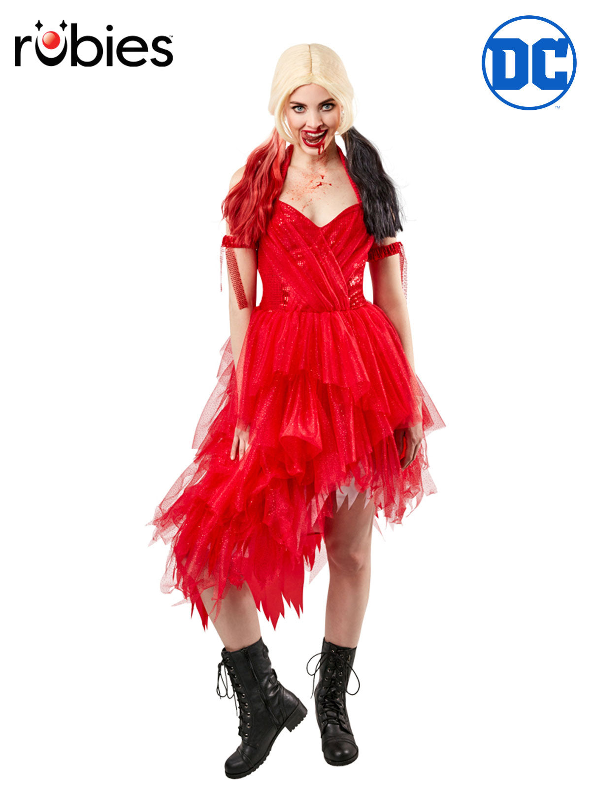 Harley Quinn Red Dress Adult Costume Suicide Squad 2 Inspired Outfit