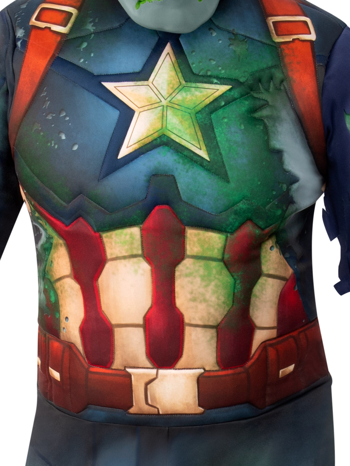 Captain America Zombie Deluxe Costume Teen Official Marvel What If Series Outfit