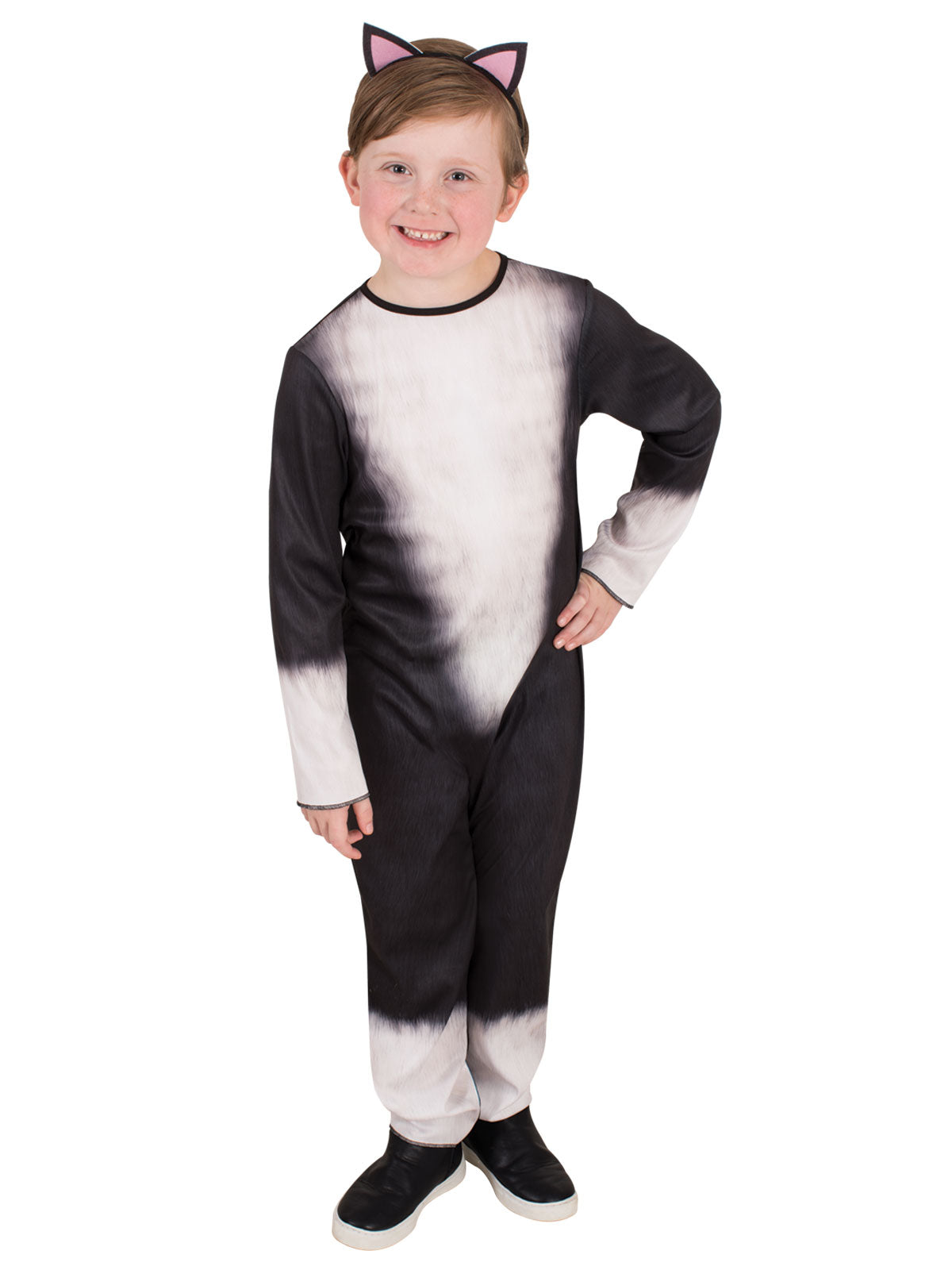 Cat Costume Child Official Rubies Jumpsuit with Tail and Ears Headband