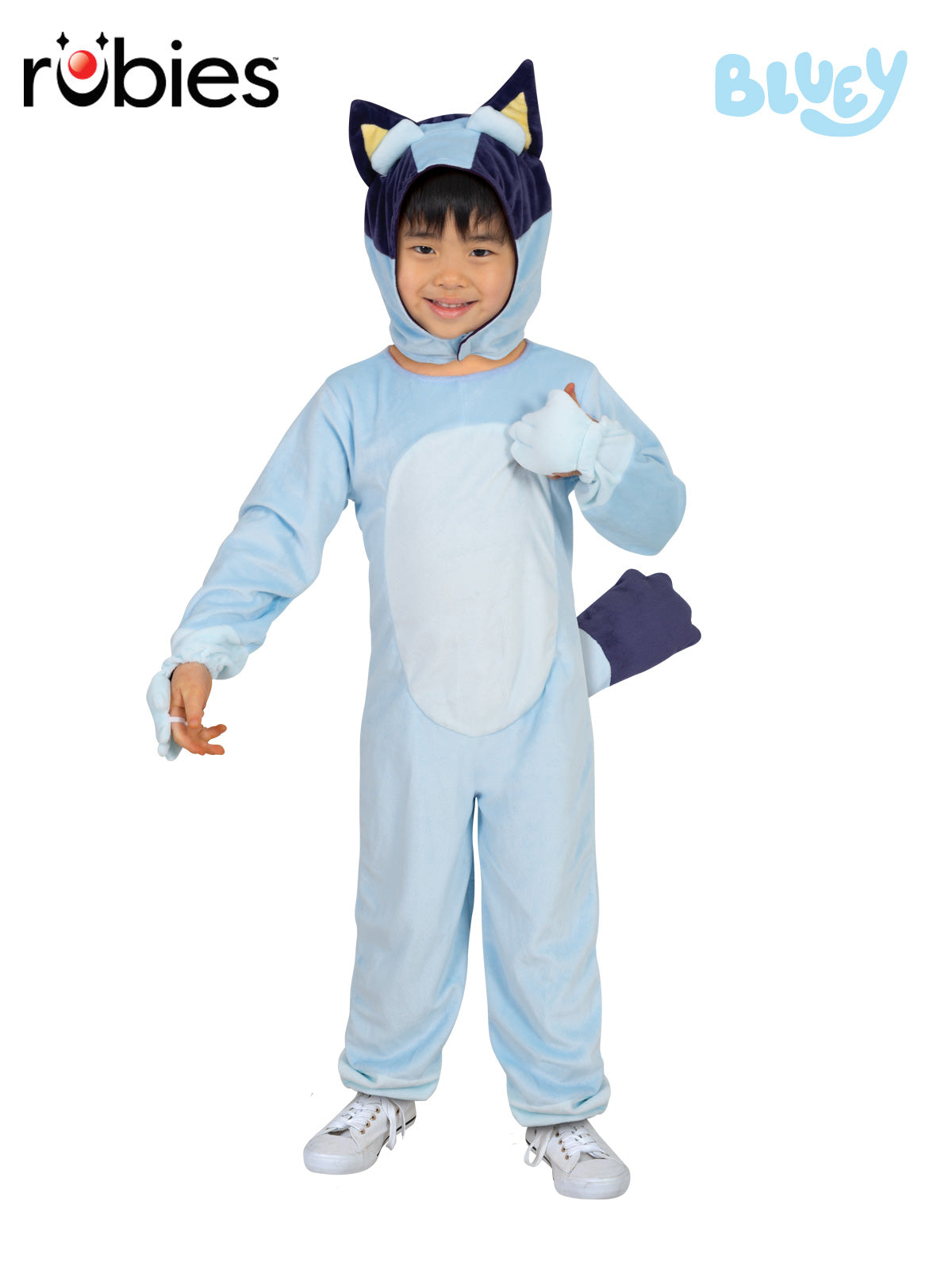 Bluey Premium Costume Child Official Licensed Jumpsuit with Detachable Headpiece