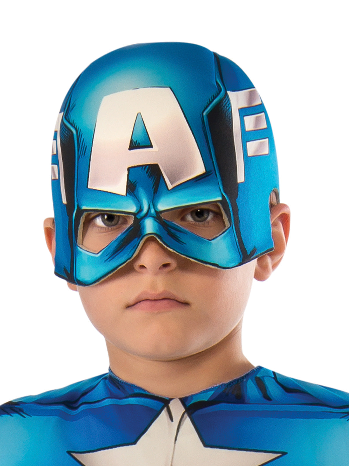 Captain America Classic Costume Child Official Marvel Jumpsuit with EVA Mask